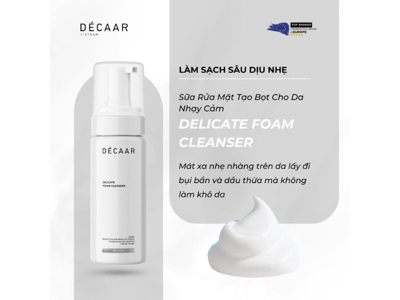 Delicate Foam Cleanser của Décaar